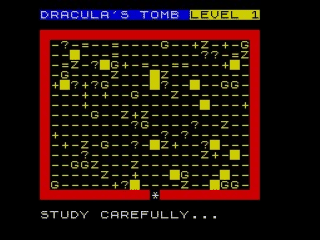 The Tomb of Dracula screenshot 2 for ZX Spectrum